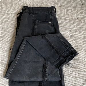 Faded look black boutique Jean